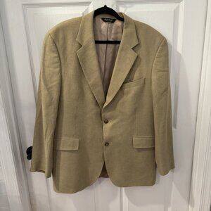 Jos A Bank Blazer Mens 42 R Brown Tweed Silk Wool Blend Suit Jacket Coat